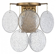 Накладной светильник Moderli Classic V9031-2W цвет плафона/подвески Прозрачный, цвет арматуры Латунь