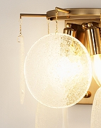 Накладной светильник Moderli Classic V9031-2W цвет плафона/подвески Прозрачный, цвет арматуры Латунь-6