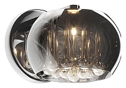 Бра Zumaline Crystal W0076-01D-F4FZ цвет плафона/подвески Дымчатый, цвет арматуры Хром