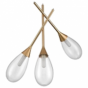 Подвесной светильник Vele Luce Grazioso VL5864P03 цвет плафона/подвески Прозрачный, цвет арматуры Золото