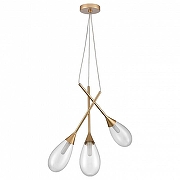 Подвесной светильник Vele Luce Grazioso VL5864P03 цвет плафона/подвески Прозрачный, цвет арматуры Золото-1