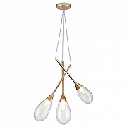 Подвесной светильник Vele Luce Grazioso VL5864P03 цвет плафона/подвески Прозрачный, цвет арматуры Золото-2