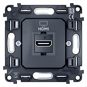 Механизм розетки HDMI Ambrella Volt Quant VM222 цвет Серый