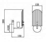 Бра iLamp Dolce W15571-1 CR+CL цвет плафона/подвески Прозрачный, цвет арматуры Хром-1