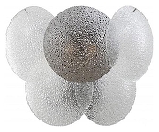 Бра iLamp Rivoli W15617-2 CR+MULT цвет плафона/подвески Дымчатый, Прозрачный, цвет арматуры Хром