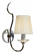 Бра iLamp Charm W2508-1 nic цвет плафона/подвески Бежевый, цвет арматуры Прозрачный, Хром