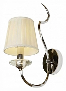 Бра iLamp Charm W2508-1 nic цвет плафона/подвески Бежевый, цвет арматуры Прозрачный, Хром-2