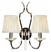 Бра iLamp Charm W2508-2 nic цвет плафона/подвески Белый, Прозрачный, цвет арматуры Прозрачный, Хром