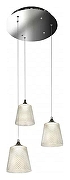 Подвесной светильник iLedex Flora WD8007-3 CR цвет плафона/подвески Прозрачный, цвет арматуры Хром