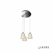 Подвесной светильник iLedex Flora WD8007-3 CR цвет плафона/подвески Прозрачный, цвет арматуры Хром-2