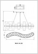 Люстра Wertmark Paula WE157.10.123 цвет плафона/подвески Прозрачный, цвет арматуры Хром-2