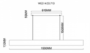 Подвесной светильник Wertmark Edda WE514.03.713 цвет плафона/подвески Белый, Коричневый, цвет арматуры Коричневый-2