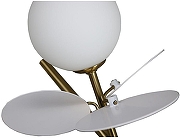 Бра Zortes Floret ZRS.01201.01 цвет плафона/подвески Белый, цвет арматуры Белый, Бронза-3