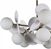 Люстра на штанге Zortes Floret ZRS.01201.10 цвет плафона/подвески Белый, цвет арматуры Белый, Бронза-5
