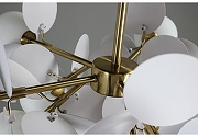 Люстра на штанге Zortes Floret ZRS.01201.10 цвет плафона/подвески Белый, цвет арматуры Белый, Бронза-8