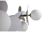 Люстра на штанге Zortes Floret ZRS.01201.12 цвет плафона/подвески Белый, цвет арматуры Белый, Бронза-5