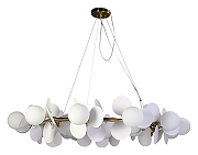 Люстра Zortes Floret ZRS.01201.18 цвет плафона/подвески Белый, цвет арматуры Белый, Бронза