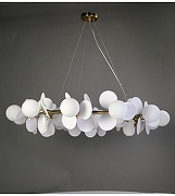 Люстра Zortes Floret ZRS.01201.18 цвет плафона/подвески Белый, цвет арматуры Белый, Бронза-3