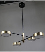 Люстра Zortes Lunar ZRS.01243.06 цвет плафона/подвески Белый, Латунь, цвет арматуры Латунь, Черный-3