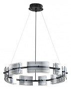 Люстра Zortes Loft ZRS.1802.60 цвет плафона/подвески Серый, цвет арматуры Черный-1