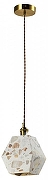 Подвесной светильник Zortes Terrazzo ZRS.1878.01 цвет плафона/подвески Белый, цвет арматуры Латунь-2