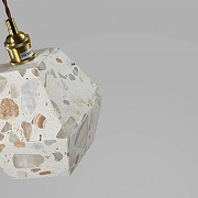 Подвесной светильник Zortes Terrazzo ZRS.1878.01 цвет плафона/подвески Белый, цвет арматуры Латунь-5