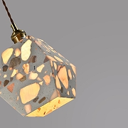 Подвесной светильник Zortes Terrazzo ZRS.1878.01 цвет плафона/подвески Белый, цвет арматуры Латунь-10