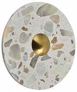 Накладной светильник Zortes Terrazzo ZRS.1878.02 цвет плафона/подвески Белый, цвет арматуры Латунь