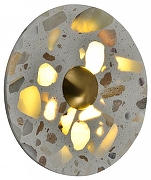 Накладной светильник Zortes Terrazzo ZRS.1878.02 цвет плафона/подвески Белый, цвет арматуры Латунь-1