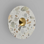 Накладной светильник Zortes Terrazzo ZRS.1878.02 цвет плафона/подвески Белый, цвет арматуры Латунь-3