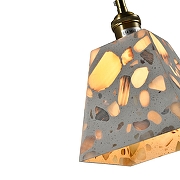 Подвесной светильник Zortes Terrazzo ZRS.1878.03 цвет плафона/подвески Белый, цвет арматуры Латунь-9