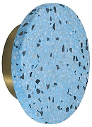 Накладной светильник Zortes Terrazzo ZRS.1878.06 цвет плафона/подвески Синий, Мрамор, цвет арматуры Латунь