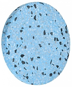 Накладной светильник Zortes Terrazzo ZRS.1878.06 цвет плафона/подвески Синий, Мрамор, цвет арматуры Латунь-1