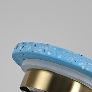 Накладной светильник Zortes Terrazzo ZRS.1878.06 цвет плафона/подвески Синий, Мрамор, цвет арматуры Латунь-8