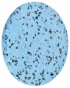 Накладной светильник Zortes Terrazzo ZRS.1878.07 цвет плафона/подвески Синий, цвет арматуры Латунь-1