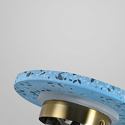 Накладной светильник Zortes Terrazzo ZRS.1878.07 цвет плафона/подвески Синий, цвет арматуры Латунь-4