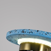 Накладной светильник Zortes Terrazzo ZRS.1878.07 цвет плафона/подвески Синий, цвет арматуры Латунь-5