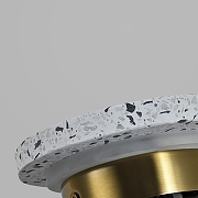 Накладной светильник Zortes Terrazzo ZRS.1878.08 цвет плафона/подвески Белый, цвет арматуры Латунь-10