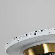 Накладной светильник Zortes Terrazzo ZRS.1878.09 цвет плафона/подвески Белый, Мрамор, цвет арматуры Латунь-6