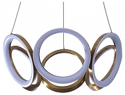 Люстра Zortes Olimpia ZRS.30101.84 цвет плафона/подвески Белый, цвет арматуры Латунь