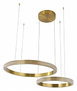 Подвесной светильник Zortes Lidia ZRS.30111.63 цвет плафона/подвески Прозрачный, цвет арматуры Бронза