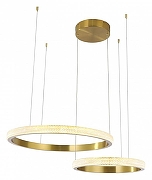 Подвесной светильник Zortes Lidia ZRS.30111.63 цвет плафона/подвески Прозрачный, цвет арматуры Бронза-2