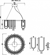 Люстра Zortes Amanda ZRS.30514.21 цвет плафона/подвески Прозрачный, цвет арматуры Золото-9