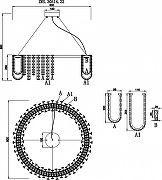 Люстра Zortes Amanda ZRS.30514.22 цвет плафона/подвески Прозрачный, цвет арматуры Золото-8