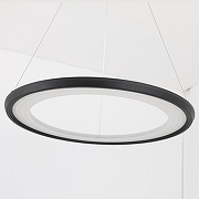 Подвесной светильник Zortes Oria ZRS.33122.40 цвет плафона/подвески Черный, Белый, цвет арматуры Антрацит