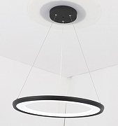 Подвесной светильник Zortes Oria ZRS.33122.40 цвет плафона/подвески Черный, Белый, цвет арматуры Антрацит-2