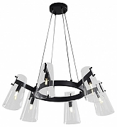 Люстра Zortes Dallas ZRS.90611.06 цвет плафона/подвески Прозрачный, цвет арматуры Черный-1