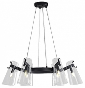 Люстра Zortes Dallas ZRS.90611.06 цвет плафона/подвески Прозрачный, цвет арматуры Черный-3