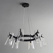 Люстра Zortes Dallas ZRS.90611.06 цвет плафона/подвески Прозрачный, цвет арматуры Черный-4