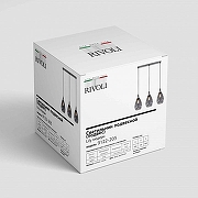 Подвесной светильник Rivoli Lily Б0054874 цвет плафона/подвески Дымчатый, цвет арматуры Хром-3